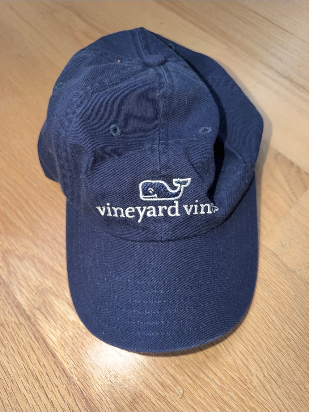 Vineyard Vines Kids Navy Baseball Cap with White Whale